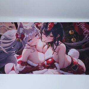 Azur Lane Girls Xmas Desk Mat Anime Mousepad Gaming Playmat 35in x 16in